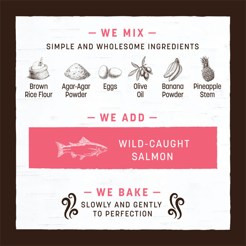 Earth Animal No-Hide Roll Dog Treat, Salmon image number null