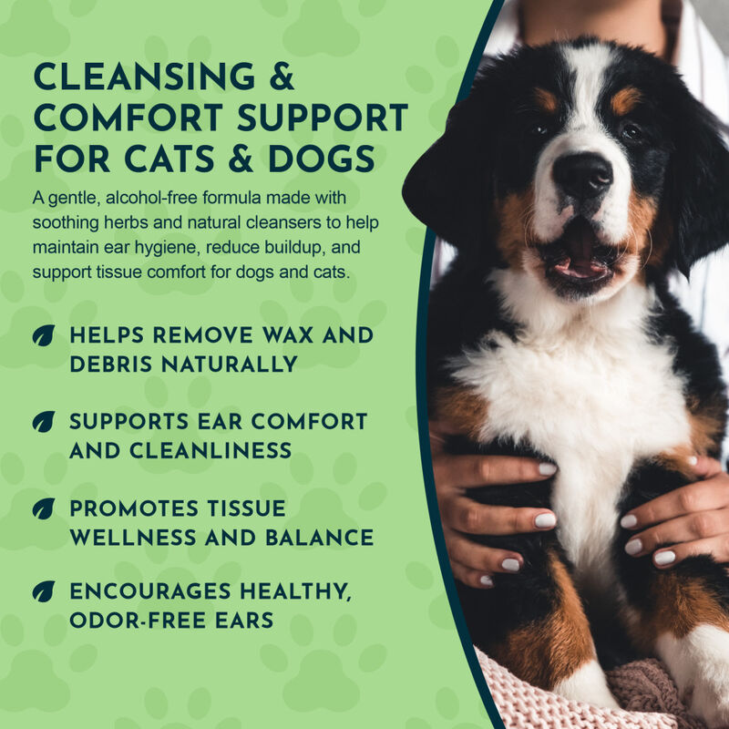 Animal Essentials Herbal Ear Rinse for Dogs & Cats, 4-oz image number null