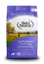 NutriSource Grain Inclusive Dry Dog Food, Small & Medium Breed Puppy