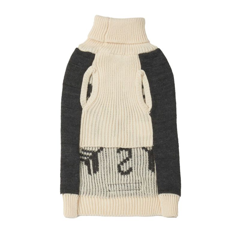 PetRageous Designs Dog Sweater, Charcoal Compass image number null
