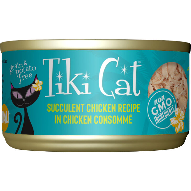 Tiki Cat Luau Canned Cat Food, Succulent Chicken image number null