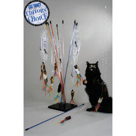 Vee PURRfect Go Fur It Wand Cat Toy, 32-in