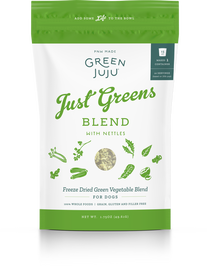 Green Juju Freeze-Dried Dog Food Topper, Just Greens