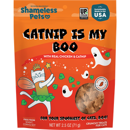 Shameless Pets Catnip Is My Boo Cat Treats, Chicken & Catnip, 2.5-oz