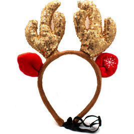 Great & Small Holiday Dog Apparel, Sparkling Reindeer Antlers