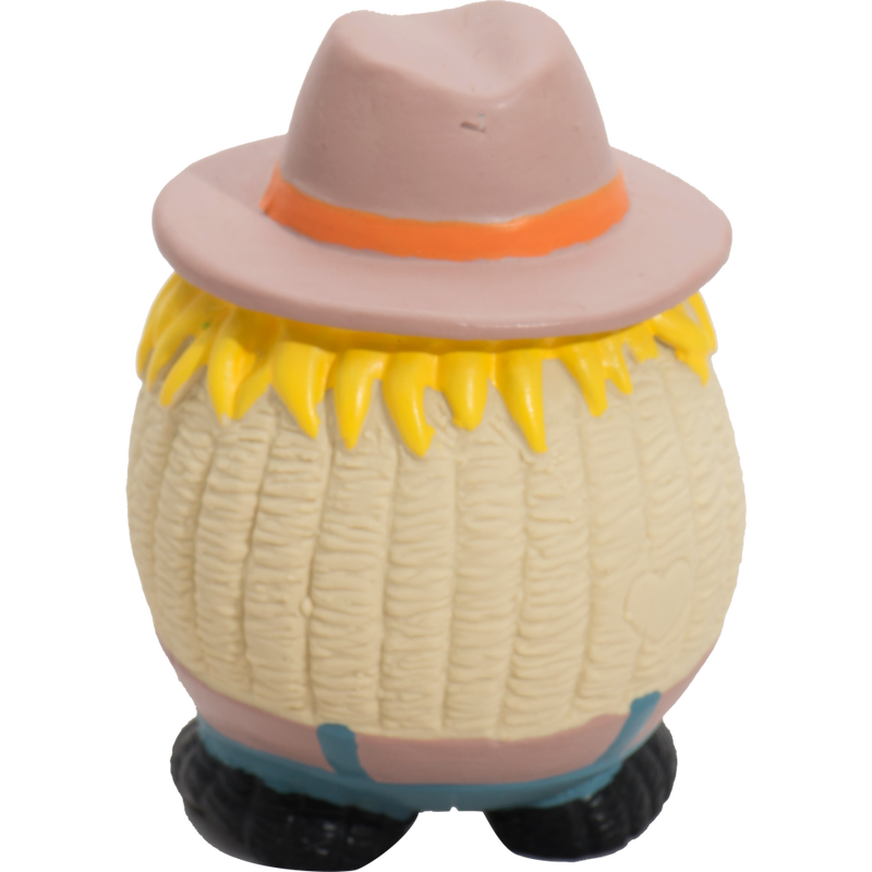 HuggleHounds Fall Ruff-Tex Ball Dog Toy, Tobias Scarecrow image number null