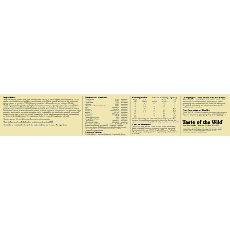 Taste of the Wild Ancient Grains Dry Dog Food, Ancient Prairie image number null