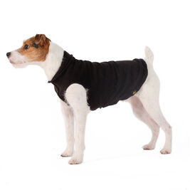 Gold Paw Stretch Fleece Dog Coat, Black
