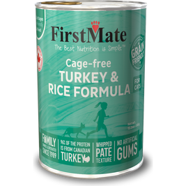 FirstMate Grain Friendly Canned Cat Food, Turkey & Rice
