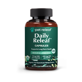 Pet Releaf CBD Capsules Dog Supplement, 30-count