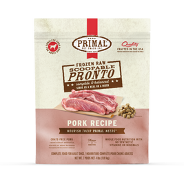 Primal Raw Frozen Dog Food, Patties, Pork