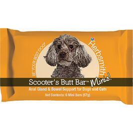 Herbsmith Scooter's Butt Bar Anal Gland & Bowel Support Mini Dog & Cat Supplement, 67-g