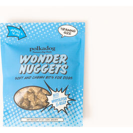 Polka Dog Wonder Nuggets Soft and Chewy Dog Training Treats, Whitefish & Kelp, 10-oz