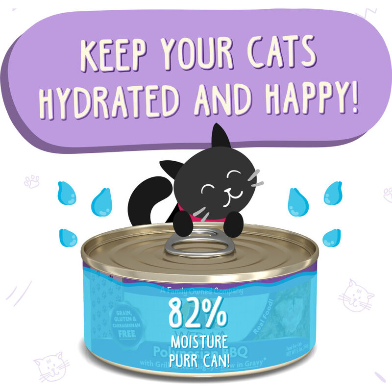 Weruva Classic Canned Cat Food, Polynesian BBQ, Grilled Red Bigeye, 5.5-oz image number null