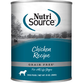 NutriSource Grain Free Canned Dog Food, Chicken