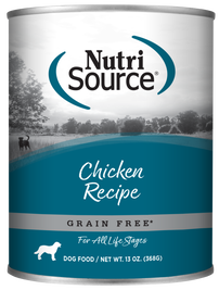 NutriSource Grain Free Canned Dog Food, Chicken