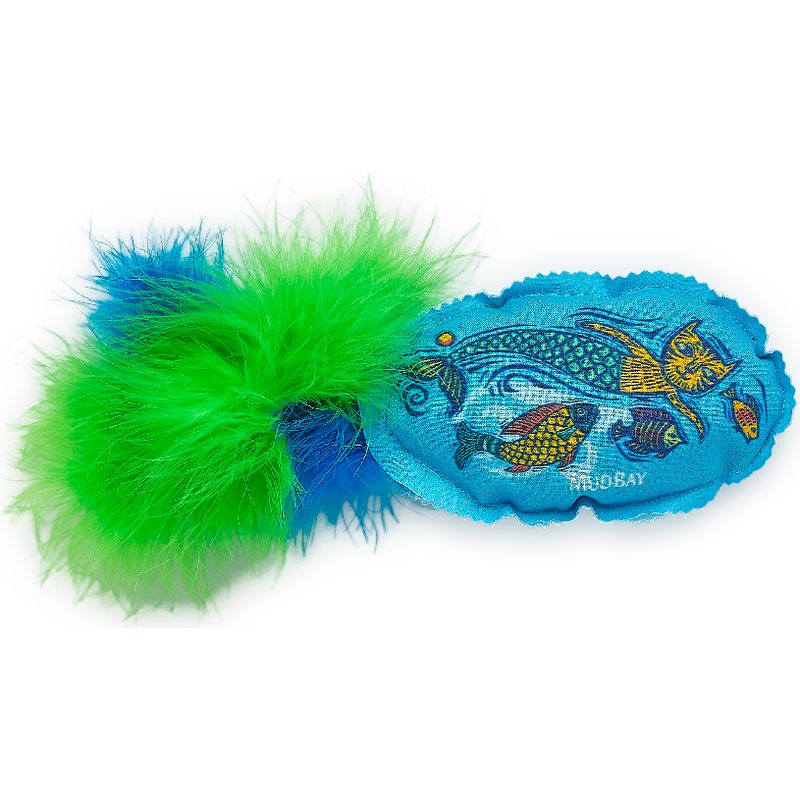 Mud Bay Catnip Feather Cat Toy, MerCat & Fish image number null