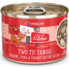 Cats in the Kitchen Originals Canned Cat Food, Two Tu Tango, Sardine, Tuna & Turkey
