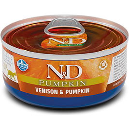 Farmina N&D Pumpkin Canned Cat Food, Venison & Pumpkin