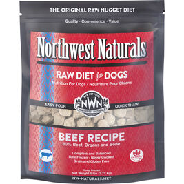 Northwest Naturals Raw Frozen Dog Food, Nuggets, Beef