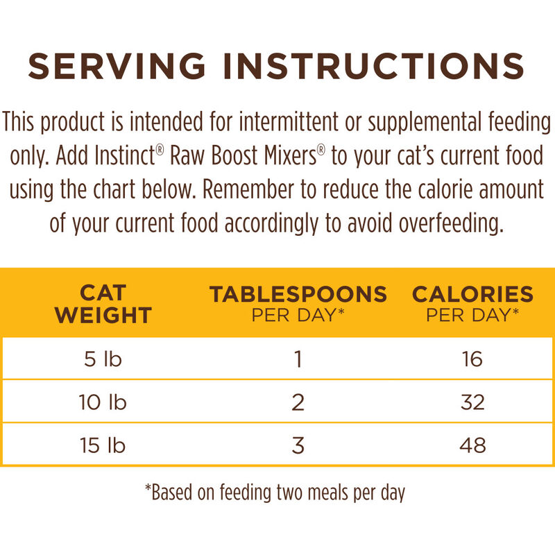 Instinct Raw Boost Mixers Freeze-Dried Cat Food Topper, Chicken, 6-oz image number null