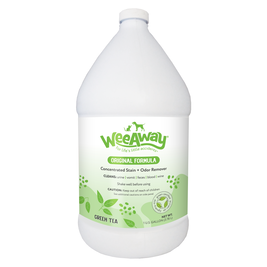Wee Away Original Formula Dog & Cat Stain & Odor Remover, Green Tea, 1-gal