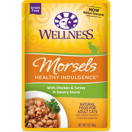 Wellness Healthy Indulgence Morsels Wet Cat Food, Chicken & Turkey