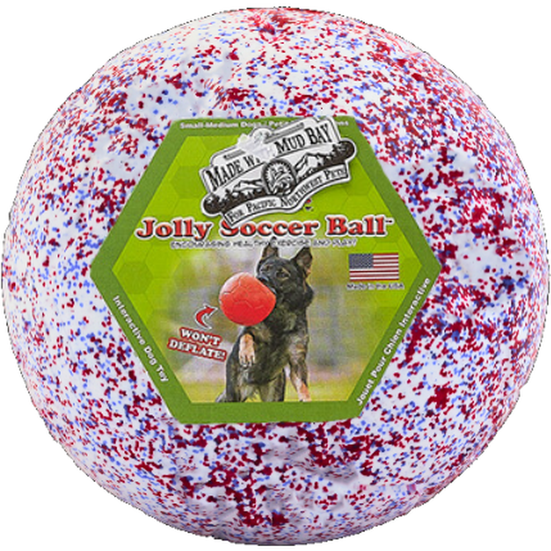 Mud Bay Buy Mud Bay Soccer Ball Dog Toy Red White Blue 8 in for USD 19.99 MudBay