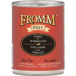 Fromm Pate Canned Dog Food, Turkey & Pumpkin