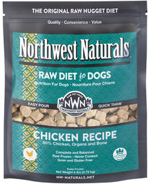 Northwest Naturals Raw Frozen Dog Food, Nuggets, Chicken