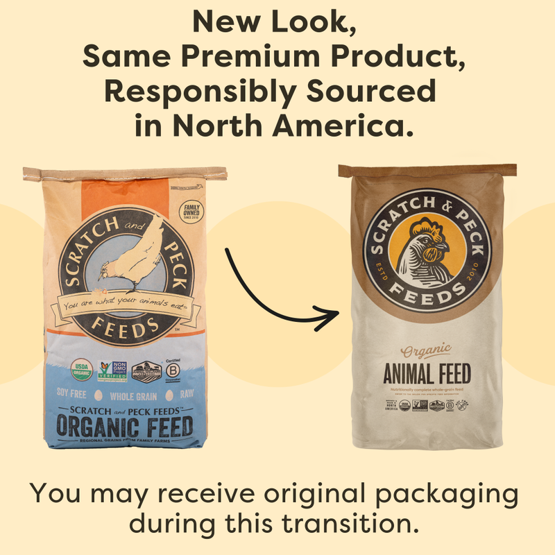 Scratch and Peck Feeds Chicken Supplement, Organic 3-Grain Scratch, 40-lb image number null