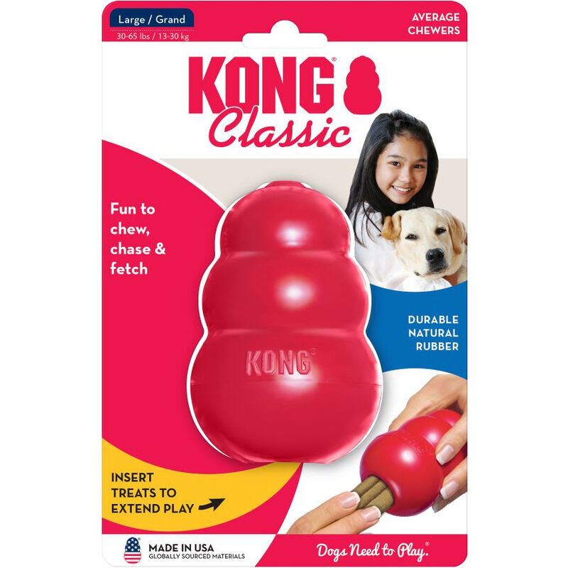 KONG Classic Rubber Dog Toy image number null