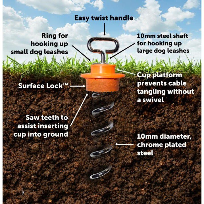 Dog ground sale stake