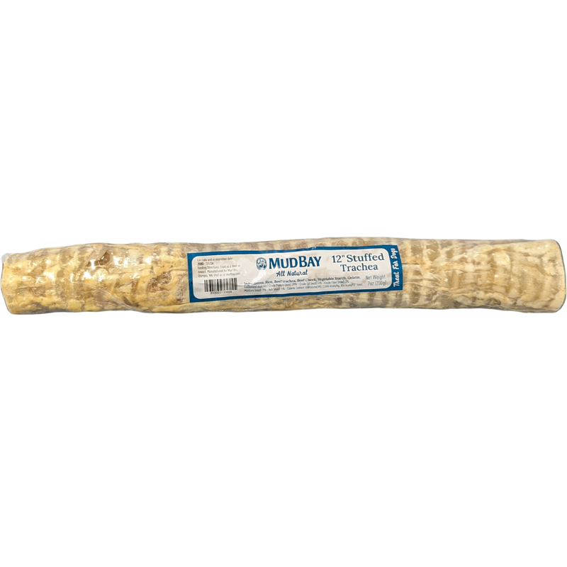 Mud Bay Stuffed Trachea Dog Treat, 12-in image number null