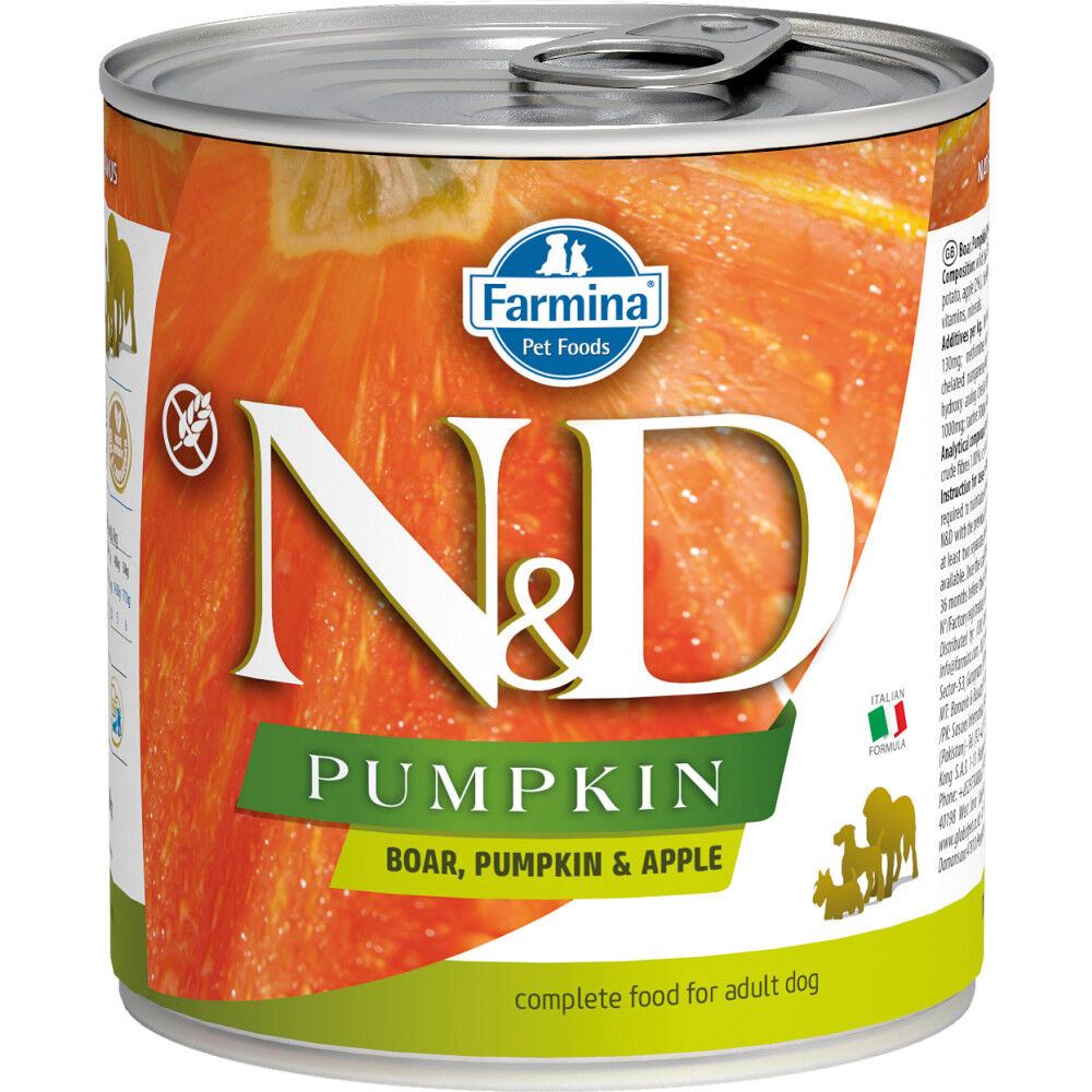 Mud Bay Buy Farmina N D Pumpkin Canned Dog Food Boar Pumpkin Apple Adult for USD 3.59 5.49 MudBay