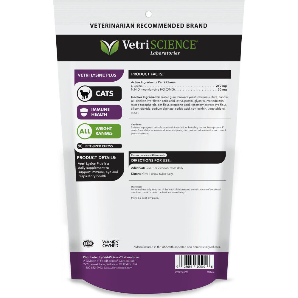Vetri lysine 2025 plus for cats