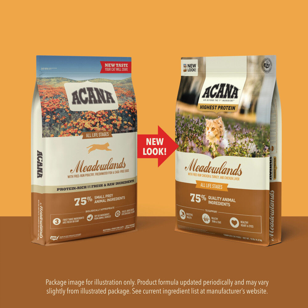 Mud Bay Buy Acana Grain Free Dry Cat Food Meadowlands 10 lb for USD 46.99 MudBay