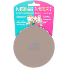 Messy Mutts Silicone Universal Pet Food Can Cover, Grey