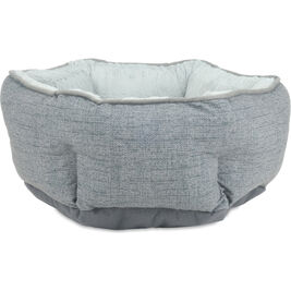 Arlee Pet Products Hexagon Dog Bed, Grey, 16-in
