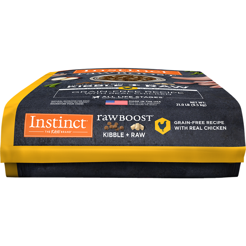 Instinct raw deals boost kibble