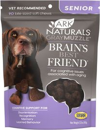 Ark Naturals Gray Muzzle Brain's Best Friend Senior Dog Treats, 90-count