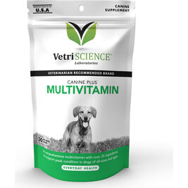VetriScience Canine Plus Multivitamin Soft Chews Dog Supplement, 30-count