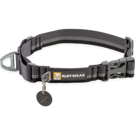 Ruffwear Web Reaction Buckled Martingale Dog Collar, Basalt Gray