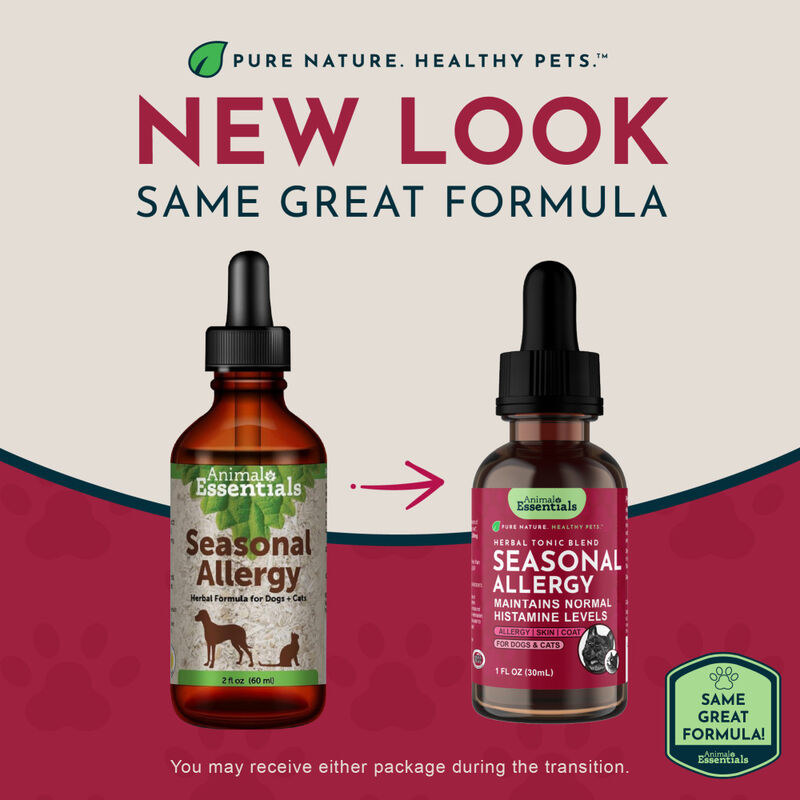 Animal Essentials Seasonal Allergy Herbal Dog & Cat Supplement, 1-oz image number null