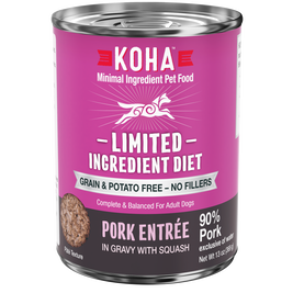 Koha Limited Ingredient Diet Canned Dog Food, Pork