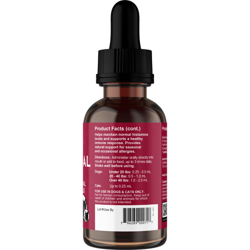 Animal Essentials Seasonal Allergy Herbal Dog & Cat Supplement, 1-oz image number null