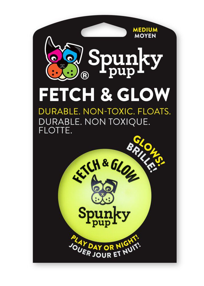 Glow ball dog toy discount
