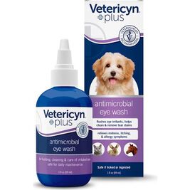 Vetericyn Plus Antimicrobial Eye Wash for Pets, 3-oz