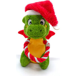 Great & Small Holiday Dog Toy, Dragon, Green