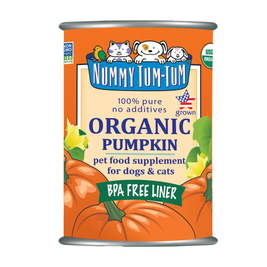Nummy Tum-Tum Pure Organic Pumpkin Canned Dog & Cat Supplement, 15-oz